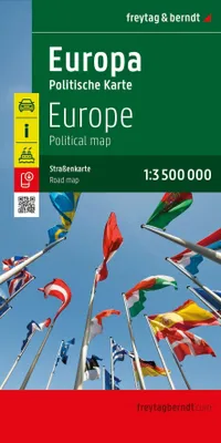 Produktbild von Europa politisch, Straßenkarte 1:3.500.000, freytag & berndt