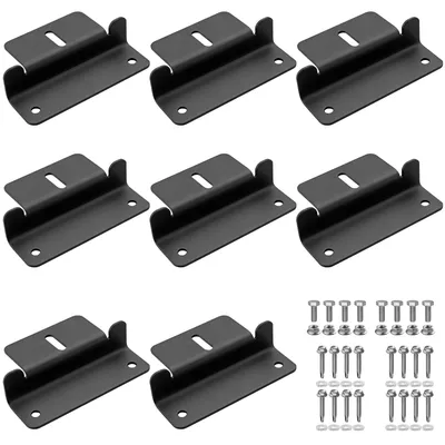 Immagine prodotto di Supporti Z per pannelli solari, 8 pezzi, in alluminio, staffa di montaggio, colore nero