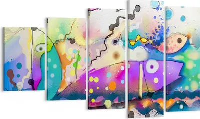 Produktbild von Bild auf Leinwand - Leinwandbild - Fisch Abstraktion - 100x60cm - Wand Bild - Wanddeko - Wandbilder - Leinwanddruck - Bilder - Kunstdruck - Wanddekoration - Leinwand bilder - Wandkunst - EG100x60-4096