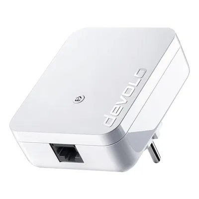 Produktbild von Devolo dLAN 1000 mini, 1000 Mbit/s, IEEE 802.3, IEEE 802.3az, IEEE 802.3u, IEEE 802.3x, Type E/F, Schnelles Ethernet, 10,100 Mbit/s, 64-QAM, 256-QAM, 1024-QAM, 4096-QAM, BPSK, OFDM, QPSK