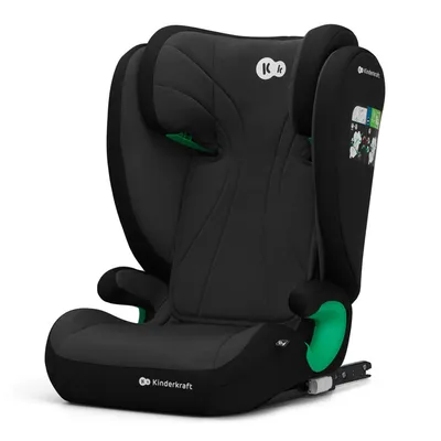 Image de Kinderkraft Junior Fix 2 Graphite Black 100-150 cm i-Size Siège-auto