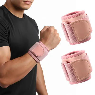 Produktbild von 2er-Pack Handgelenkbandagen, Krafttraining Handgelenkbandagen, Verstellbares Handgelenk-Klettverschluss-Design, Handgelenkstützbandage, Geeignet
