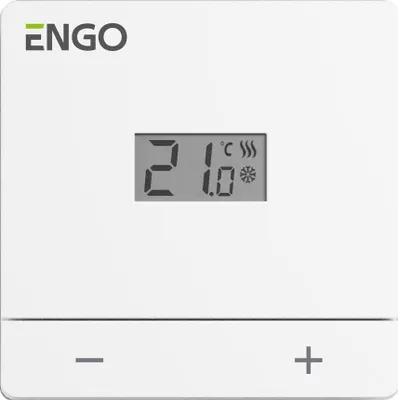 Produktbild von ENGO | Temperaturregler EasyBatW – Weiß – Kabellose Steuerung – LCD-Anzeige – Benutzerfreundlich