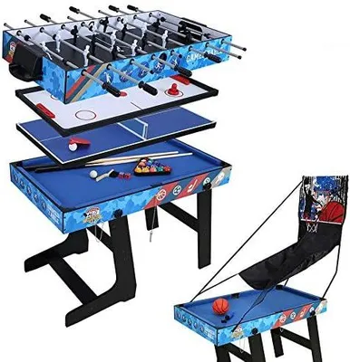 Productafbeelding van Multifunctionele, inklapbare speeltafel voor voetbal, hockey, tafeltennis, biljart en basketbal