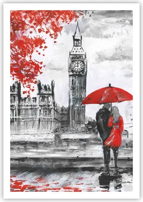 Produktbild von Poster - Poster ohne Rahmen - London Architektur big ben - 70x100 cm - Wand Bild - Wanddeko - Wandbilder - Kunstposter - Wandposter - Bilder - Kunstdruck - Wanddekoration - Wandbild - P2XPA70x100-3153