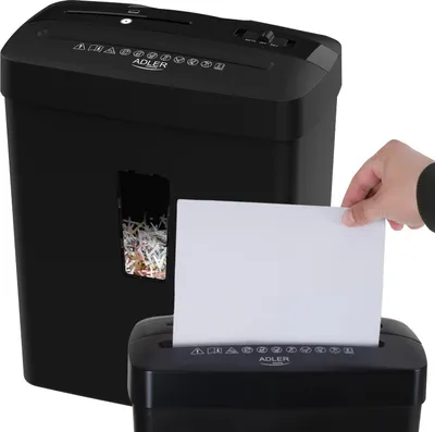 Zdjęcie produktu dla Niszczarka Adler 200W Czarna | Ad1037B