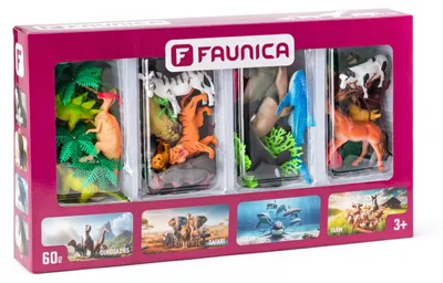 Immagine prodotto di Figurine del Pianeta degli Animali - set di 4 mondi