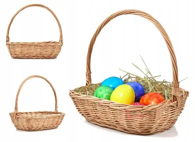 Produktbild von Sklep Wiklinowy Weidenkorb für Ostern Święconka Geschenkkorb
