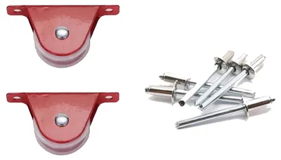 Produktbild von 4 Stück universelle Leiterrollen mit 4 cm Durchmesser – Ersatzteile für Leitern