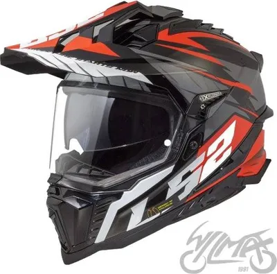 Immagine prodotto di LS2 Casco Enduro "MX701 Explorer Spire" 3 nero / grigio / rosso, taglia 59 / 60 = L