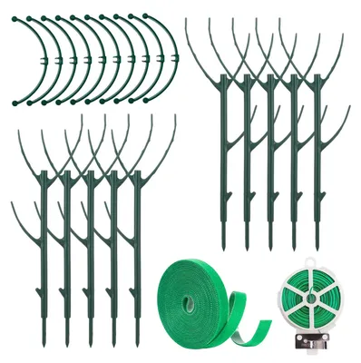 Zdjęcie produktu dla 10 sztuk podpórek do roślin, uchwyt do roślin doniczkowych, długość 28 cm