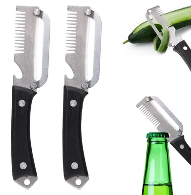 2er Set 3-in-1 Gemüseschäler aus Edelstahl