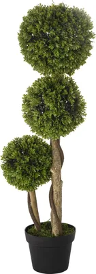 Zdjęcie produktu dla Sztuczna Roślina, Sztuczna Roślina, Bukszpan 90 Cm W Doniczce, Sztuczne Drzewo Z Ochroną Uv, Roślina Doniczkowa Do Salonu, Balkon, Jasnozielony