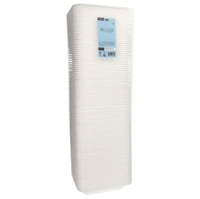 Produktbild von Siegelschalen, XPS 900 ml 4,2 cm x 18,5 cm x 23,5 cm weiss laminiert
