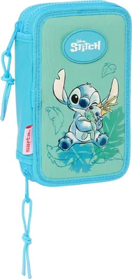 Image de Disney Stitch - Trousse à crayons, 2 compartiments