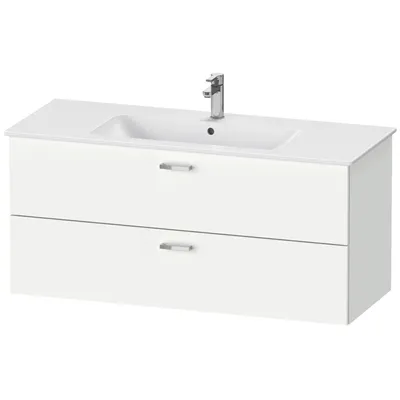 Image de Duravit XBase meuble sous-lavabo mural L:120 cm avec 2 tiroirs, XB612301818