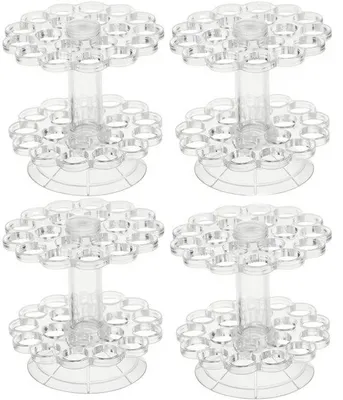 Image de Support en plastique pour fleurs, réutilisable, avec 19 orifices, transparent
