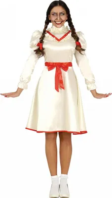 Produktbild von Verfluchte Horror Puppe Halloween Kostüm für Damen Größe: L