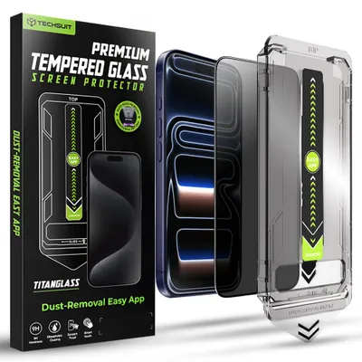 Obrázok produktu pre Techsuit - TitanGlass FullCover ochranné sklo pre iPhone 17 Pro – súkromná
