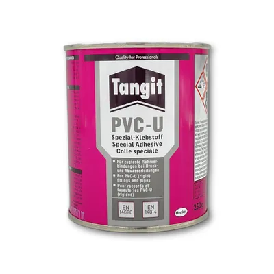 Produktbild von Tangit PVC-U Spezial Klebstoff für Rohrverbindung bei Druck- und Abwasserleitungen 250g - 1st