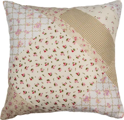 Produktbild von Clayre & Eef Kissenbezug 40x40 cm Grün Beige Polyester Blumen