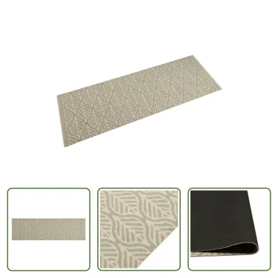 Zdjęcie produktu dla The Living Store Dywanik kuchenny zmywalne liście 45x150 cm aksamitny