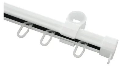 Immagine prodotto di Set secondo pannello per tenda a cornicione GARDINIA Lugano a forma di U 290 cm. Bianco