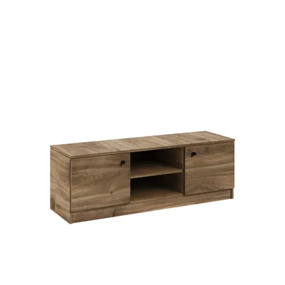 Produktbild von TV-Lowboard WESTA I Brandy Castello, TV-Schrank mit 2 Türen und offenen Fächern, Fernsehschrank mit Stauraum, Modernes TV-Möbel in Holzoptik, 120 cm