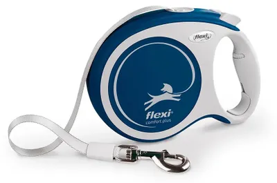 Image de Laisse Comfort Plus L Tape 8 m blue Flexi CF30T8-251-BL-26