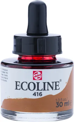 A bottle of Talens Ecoline liquid watercolor ink.