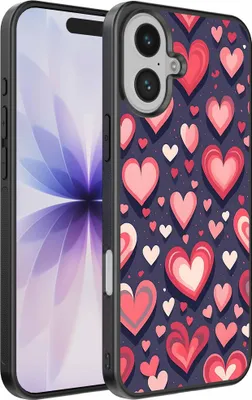 Produktbild von Geeignet für iPhone 17 Telefon Fall mit Herzen Impressum - TPU Backcover Fall mit Herz-Design - Smartphonica