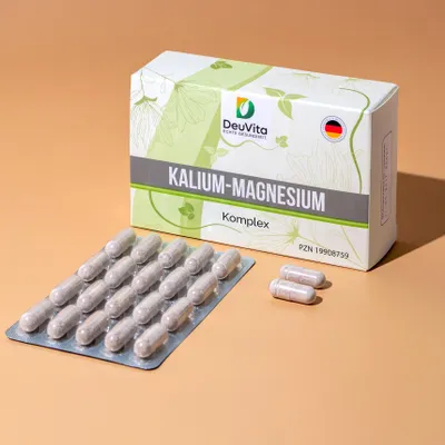 Produktbild von Hochwertiger Magnesium Aquamin™ Mg TG Kalium Komplex Nahrungsergänzungsmittel (60 Kapseln)