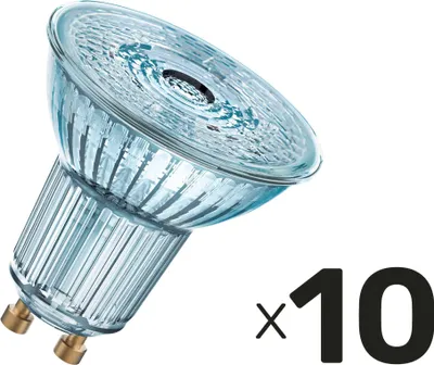 Produktbild von Osram 10er-Pack GU10 LED Birne Base 4,3W 350Lm Glas Warmweiss 4058075036680
