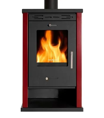 Image de Poêle à bois EKO 3 8,5 kW Bordeaux acier Ecodesign A+ 82% efficacité