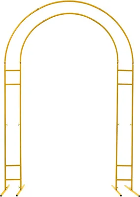 Immagine prodotto di Arco nuziale in metallo rotondo - Struttura per arco di palloncini - 150x60x220 cm, struttura in acciaio - Autoportante - Capacità di carico di circa 10 kg - Ideale per feste, giardini ed eventi