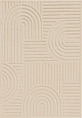 Immagine prodotto di benuta tappeto soggiorno Leo Crema 300x400 cm tappeto soggiorno rettangolare fantasia pelo corto soffice morbido