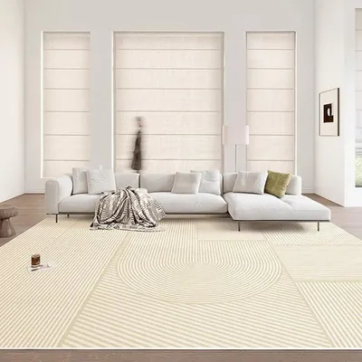 Zdjęcie produktu dla Nowoczesny dywan 160 x 230 cm, kolor beżowy, antypoślizgowy