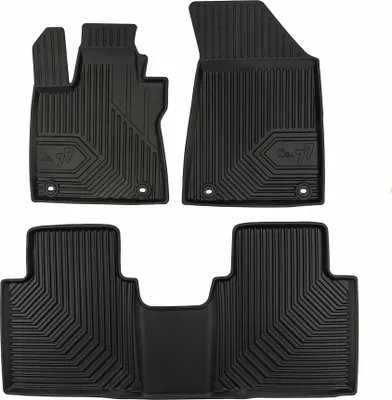 Image de Tapis de Sol de Voiture No.77 pour MG HS II 2024-2025 TPE Antidérapant Noir 3Pcs