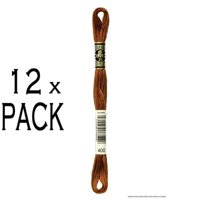 Obrázok produktu pre 12 motúzkov výšivacej priadze DMC Mouline Special 117mc -400, 6 nití, 8 metrov