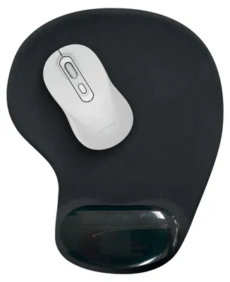 Produktbild von ViVanco™Mousepad mit Gel-Handgelenkauflage Schwarz, Schwarz, Einfarbig, Handgelenkauflage