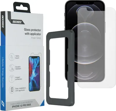 Image de Protection d'écran en verre + applicateur pour l'Apple iPhone 12 Pro Max
