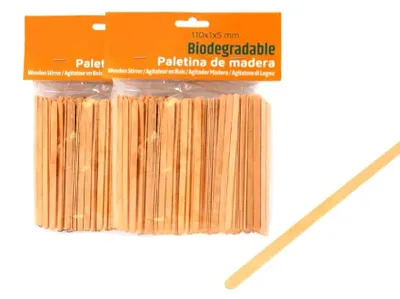 Holz-Kaffeepaddel 11 cm, 1000 Stück, Einweg-Rührstäbchen