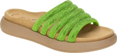 Zdjęcie produktu dla Gabor 63.752 Buty damskie - wygodne klapki zielone Eleganckie NOWOŚĆ