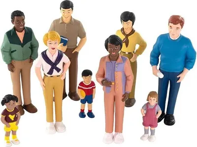 Produktbild von Miniland Spielfiguren Familie Diversität Ethnien
