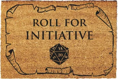 Immagine prodotto di Zerbino Coconut Dungeons Dragons - Rotolo per l'iniziativa-regalo - Zerbino per la porta d'ingresso - Zerbino di benvenuto - Zerbino divertente - Dimensioni: 60x40 cm