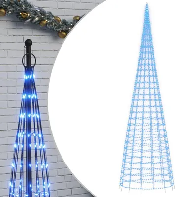Obrázok produktu pre vidaXL LED vianočný stromček 3000 LED diód, modrý, 800 cm