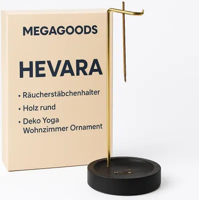 Produktbild von Räucherstäbchenhalter Holz rund Deko Yoga Wohnzimmer Ornament DE.