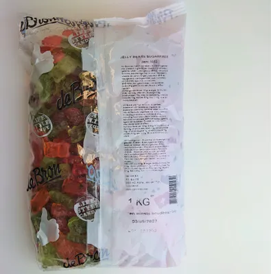 Produktbild von De Bron Jelly Bears Gummibärchen Fruchtgummi Zuckerfrei 1 kg