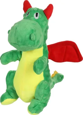 Image de Peluche dragon vert 26 cm Flamingo
