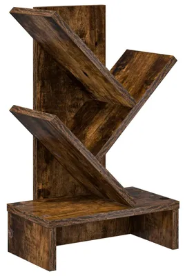 Produktbild von vidaXL Baumbücherregal 3-stöckig 30 x 18 x 48 cm Holzwerkstoff